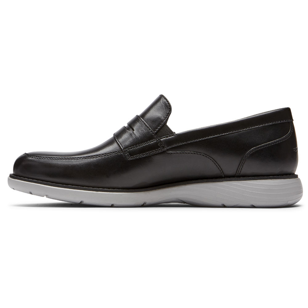 Rockport Singapore Mens Loafers - Garett Penny Black - SD2691478